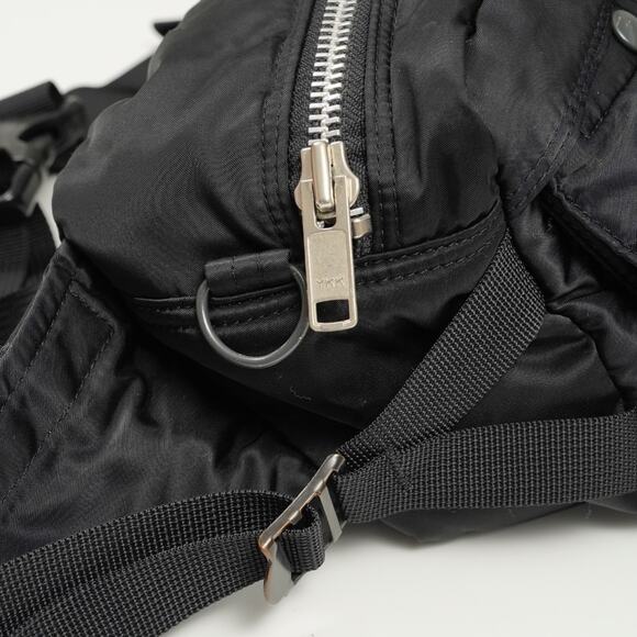 Head Porter Yoshida Tanker Shoulder belt Body Bag funnypack Black Large Rare - Picture 6 of 15